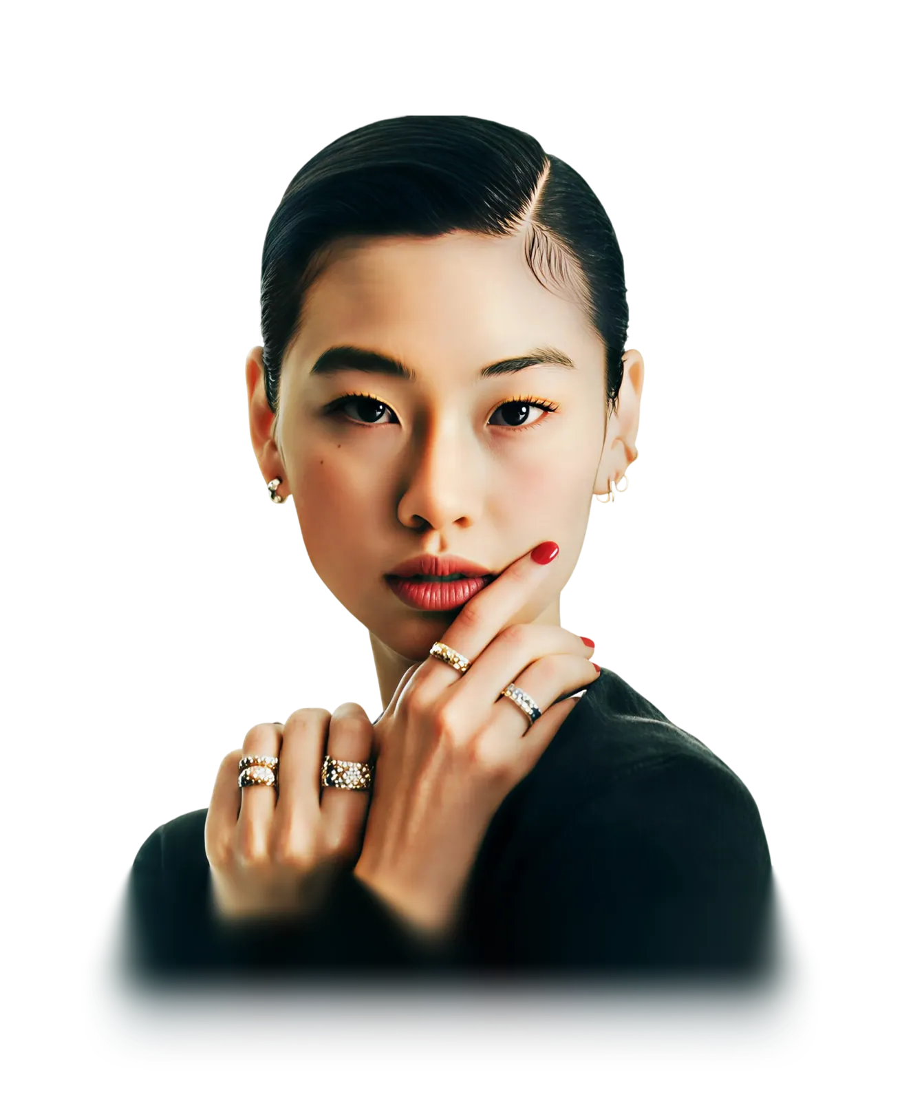 Model showcasing jewelry