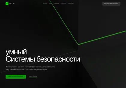 Превью Akor Security Landing